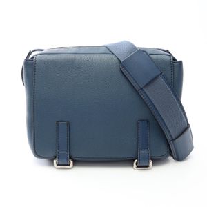 [중고] LOEWE 숄더백 밀리터리 메신저 XS 317.12AA72 블루 레더 밀리터리 메신저백 XS 여성용 Used B
