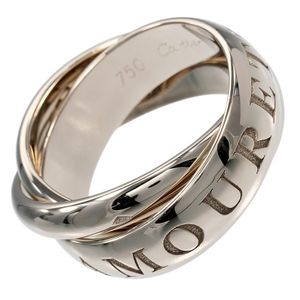 カルティエ CARTIER トリニティ 8号 リング・指輪 1998クリスマス K18ホワイトゴールド 約10.16g Trinity レディース【中古】