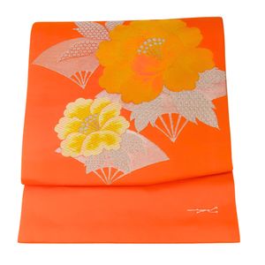 預繫腰帶（名古屋腰帶），由合成纖維製成。 [二手]
