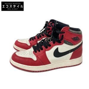Nike FD1437-612 AIR JORDAN 1 RETRO HIGH OG CHICAGO High-Top Sneakers, Size 24.5 (Used)