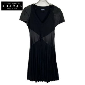Armani Jeans 人造絲拼接短袖連身裙，42 碼 [二手]