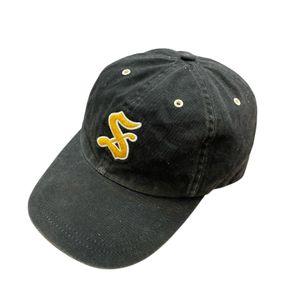 Stussy 6-panel baseball cap, black, vintage.