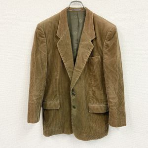 Christian Dior tailored jacket, notched lapel, corduroy, Braun, size L, used.