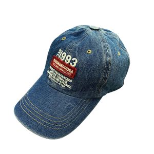 DC SHOES CO USA 6-Panel Denim Baseball Cap, Indigo, Size F, Vintage