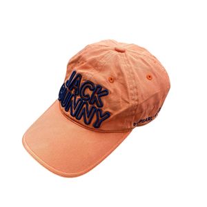 PEARLY GATES x Jack Bunny 6-Panel Golf Cap, Orange, Size F, Used