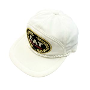 6-panel cap, CAT DIESEL POWER, rope design, white, used clothing.
