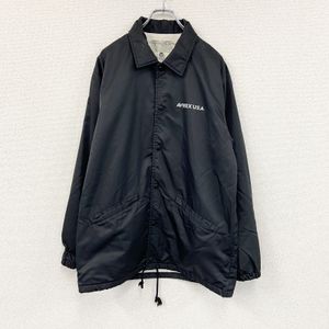 AVIREX nylon jacket, coach jacket, black, size L, used.