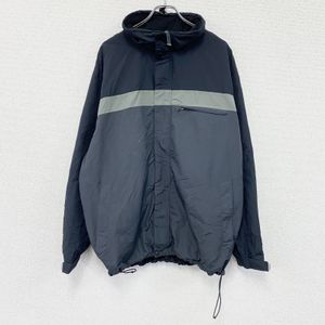 L.L.Bean full-zip jacket, navy/gray, used.
