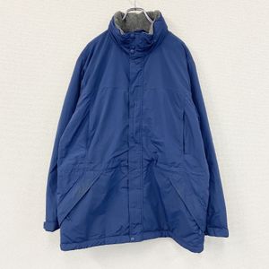 L.L.Bean nylon jacket/mountain parka, blue, size L, used.
