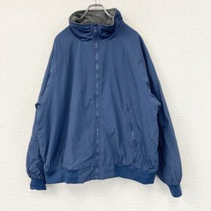 ST. JOHN'S BAY Full-Zip Nylon Jacket with Fleece Liner, Blue, Size XL, Used