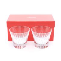 [Used] Baccarat Crystal Year Tumbler 2022 Set of 2 Glasses, Unisex, Used A