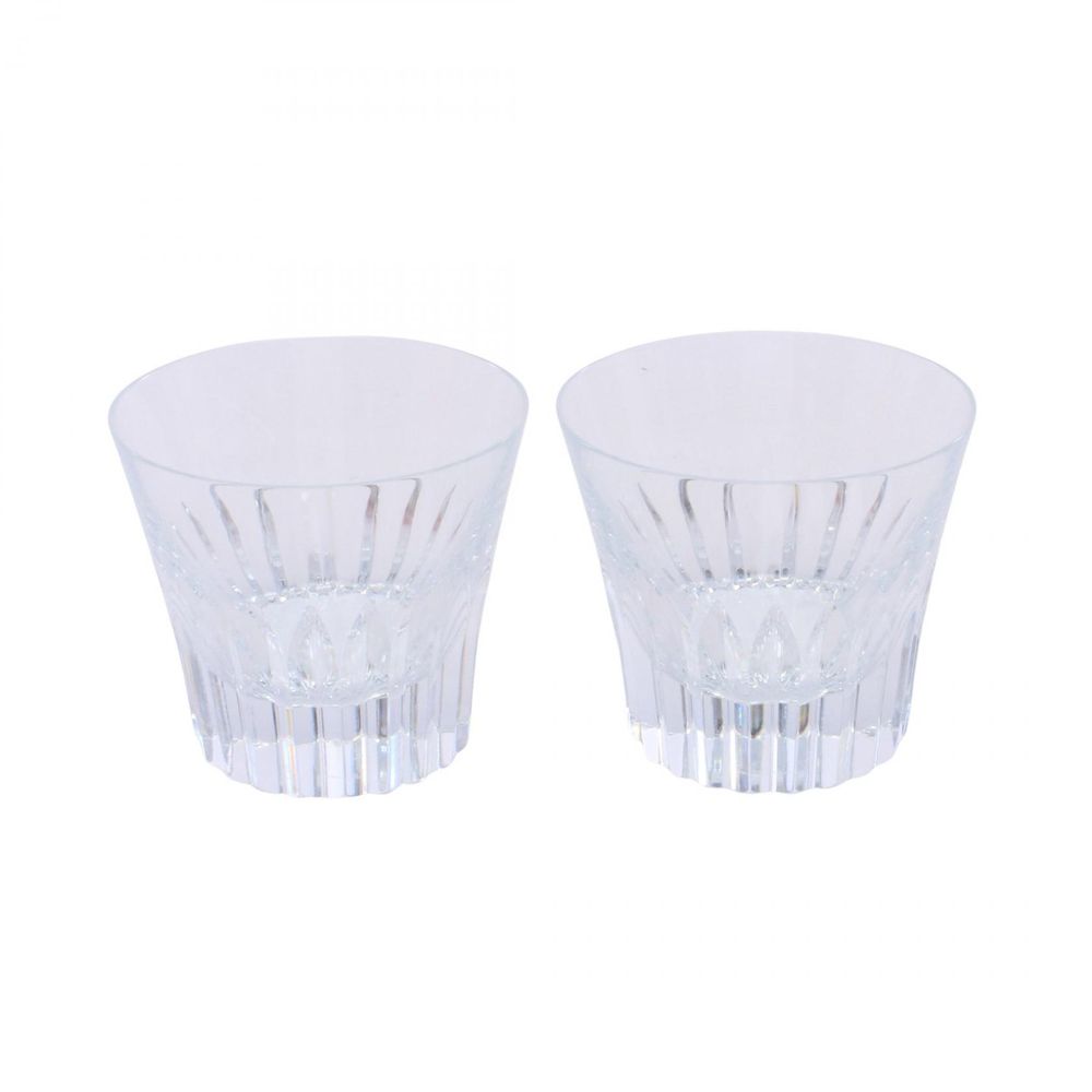 [Used] Baccarat Crystal Year Tumbler 2022 Set of 2 Glasses, Unisex, Used A