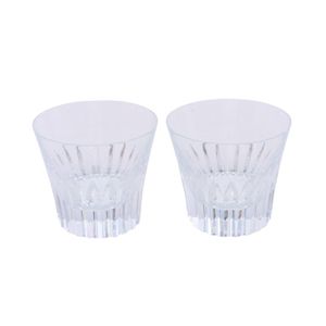 [Used] Baccarat Crystal Year Tumbler 2022 Set of 2 Glasses, Unisex, Used A
