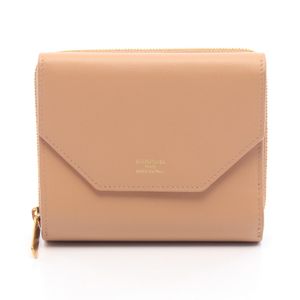 [Used] BALENCIAGA Tri-fold Wallet Envelope 753762 Beige Leather Envelope Tri-fold Wallet Women's Used A