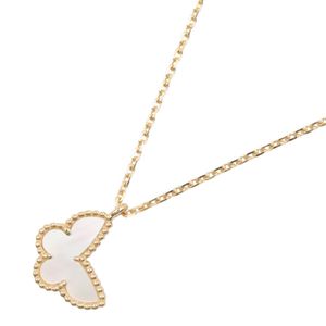 [Pre-owned] Van Cleef & Arpels Sweet Papillon Mother-of-Pearl Necklace VCARF69300 Neck circumference 42.5/44.5cm K18 (Yellow Gold) Sweet Papillon Mother-of-Pearl Necklace