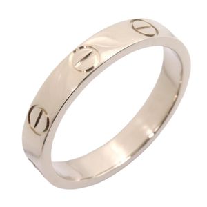 [Used] Cartier Mini Love Ring B4085100 K18WG (White Gold) Women's Mini Love Ring Used A