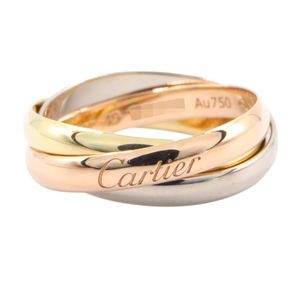 [Pre-owned] Cartier Trinity Ring, K18 (Yellow Gold) / K18WG (White Gold), Women's Trinity Ring, Used A