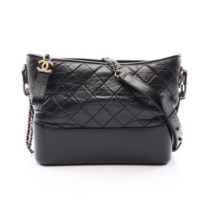 [중고] Chanel 샤넬 가브리엘 드 샤넬 라지 호보 숄더백 콤비 하드웨어 A93824 블랙 레더 가브리엘 드 라지 호보 체인 숄더백