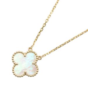 [Pre-owned] Van Cleef & Arpels Vintage Alhambra Mother of Pearl Necklace VCARA45900 Neck size 37/41cm K18 (Yellow Gold) Vintage Alhambra Mother of Pearl Necklace