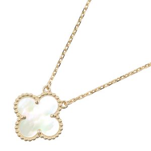[Pre-owned] Van Cleef & Arpels Vintage Alhambra Mother-of-Pearl Necklace VCARA45900 Neck circumference 37/41.5cm K18 (Yellow Gold) Vintage Alhambra Mother-of-Pearl Necklace