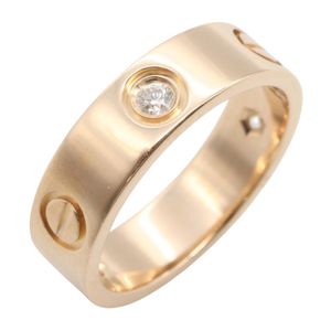 [Pre-owned] Cartier Love Ring 3PD B4032400 K18PG (Pink Gold) Diamond Love Ring 3PD Unisex Used A