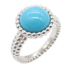 [Pre-owned] Van Cleef & Arpels Perlee Turquoise Ring VCARP4DQ52 K18WG (White Gold) Perlee Turquoise Ring Women's Used A