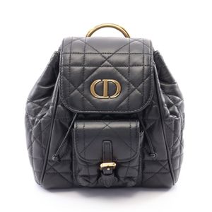 [Used] Dior Caro Backpack Small Macro Cannage M6302UNOZ Black Leather Dior Caro Backpack Small