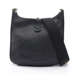 【중고】 Hermes 에르메스 숄더백 에블린 3 트로와 PM 블랙 레더 에블린3PM 블랙 여성용 Used A