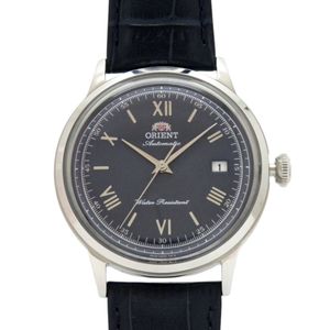 近オリエントOrient Bambino RN-AC0024L SS 壓花皮革海軍藍自動腕錶 0745 [二手] ORIENT