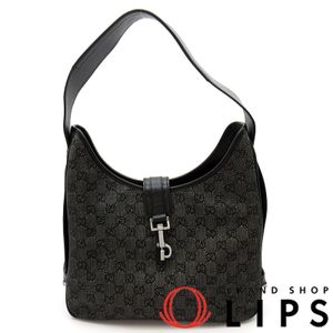 Gucci 구찌 재키 숄더백 143746 GG 캔버스/레더 여성용 숄더백
블랙【중고】