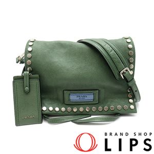Prada Etiquette 兩用單肩包 1BD082 真皮女士單肩包

綠色 [二手]