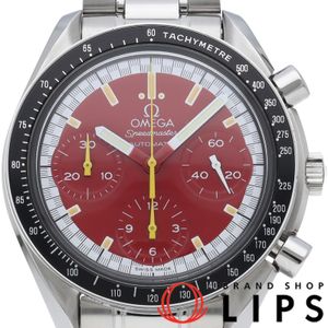 OMEGA 스피드마스터 레이싱 크로노그래프 39mm 레드 Speedmaster Racing 3510.61 보증서 SS 남성용 시계 레드 폴리싱 완료 미품 【중고】
