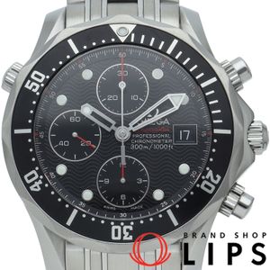 OMEGA 씨마스터 다이버 300M 크로노그래프 41.5mm 213.30.42.40.01.001 박스 보증서 포함 SS 남성용 시계 블랙 폴리싱 완료 최상급 컨디션 【중고】