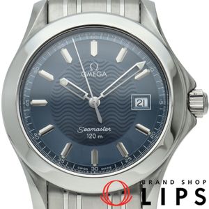 OMEGA 씨마스터 120M 쿼츠 36mm SeaMaster 120M Quartz 36mm 2511.81 SS 남성용 시계 블루 폴리싱 완료 미품 【중고】