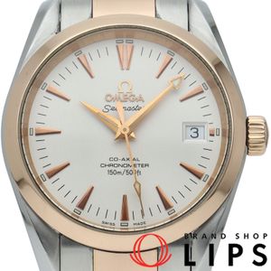 OMEGA 씨마스터 아쿠아테라 코액시얼 36.2mm Seamaster Aqua Terra Co-Axial Date 2304.30 여분 코 1개 K18PG/SS 남성용 시계 화이트 폴리싱 완료 미품 【중고】