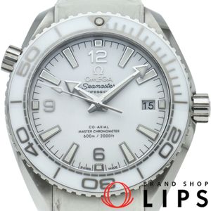 OMEGA 씨마스터 플래닛 오션 600M 코액시얼 39.5mm Seamaster 600 Planet Ocean Co-Axial Master Chronometer 215.33.40.20.04.001 SS/가죽 남성용 시계 화이트 폴리싱 완료 미품 【중고】