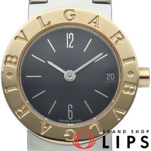 寶格麗 (Bvlgari) 23毫米雙色腕錶 BB23SG/BB23SGD K18YG/SS 女士腕錶 黑色拋光 成色極佳 [二手]