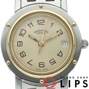 Hermes Clipper Ladies Watch CL4.220 GP/SS, Champagne Color Finished, Excellent Condition [Pre-owned]
