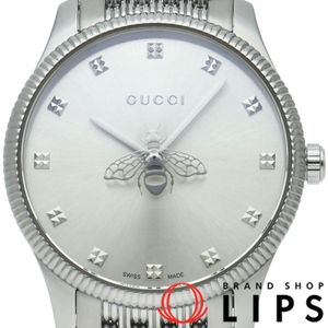 Gucci G-Timeless Women's Watch 126.5/YA1265019, Box, 1 Link, GP/SS, Silver, Polished, Excellent Condition [Used]