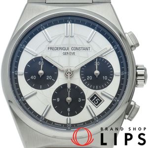 Frederique Constant Life Chronograph Watch 41mm, Limited Edition of 1888 Pieces Worldwide, FC-391SB4NH6B, Box, Warranty Card, Band, Stainless Steel, Men's Watch, Silver/Black, Excellent Condition [Brand New]