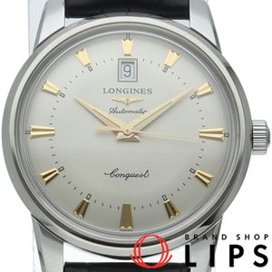 Longines Conquest Heritage Automatic 40mm Watch L1.645.4/L1.645.4.75.4 Box, Warranty Card, Stainless Steel/Leather Strap, Men's Watch, Silver, Excellent Condition [Unused]