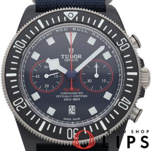 Tudor Pelagos FXD Chronograph Alinghi Red Bull Racing Pelagos M25807KN-0001 Men's Watch, Blue, Excellent Condition, with Box and Warranty Card, Carbon/Nylon Strap, Brand New