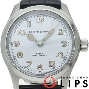 Hamilton Khaki Field Murph Auto 38mm H704050/H70405710 Men's Watch, White, Box, Warranty, Stainless Steel/Leather, Polished, Excellent Condition [Used]