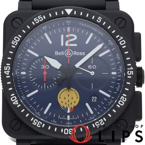 Bell & Ross BR03-94 Chronograph Patrouille de France 42mm Limited Edition of 500 Pieces Worldwide BR03-94 BR03-94-CBL-50127 Box Warranty Card Ceramic/Rubber Band Men's Watch Blue Excellent Condition [Brand New]