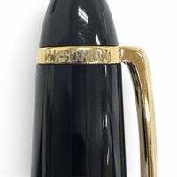 極美品□MONTBLANC モンブラン マイスターシュテュック ペン先14K Mニブ ホワイトスター 万年筆 ブラック ゴールド 西ドイツ製 メンズ