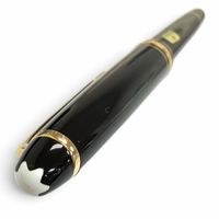 極美品□MONTBLANC モンブラン マイスターシュテュック ペン先14K Mニブ ホワイトスター 万年筆 ブラック ゴールド 西ドイツ製 メンズ