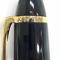 極美品□MONTBLANC モンブラン マイスターシュテュック ペン先14K Mニブ ホワイトスター 万年筆 ブラック ゴールド 西ドイツ製 メンズ