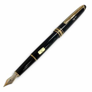 極美品□MONTBLANC モンブラン マイスターシュテュック ペン先14K Mニブ ホワイトスター 万年筆 ブラック ゴールド 西ドイツ製 メンズ