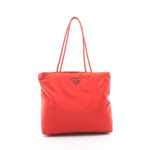 【중고】 Prada PRADA 토트백 트라이앵글 로고 레드 나일론 토트백 여성용 Used B