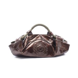 【二手】 LOEWE手提包，Nappa Aire 皮革，ブラウン/卡其色，PVC塗層帆布和皮革，Nappa Aire 皮革，女士，二手 B